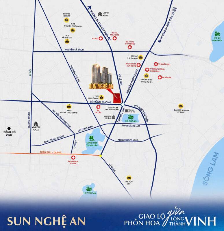 vị trí chung cư sun group nghệ an